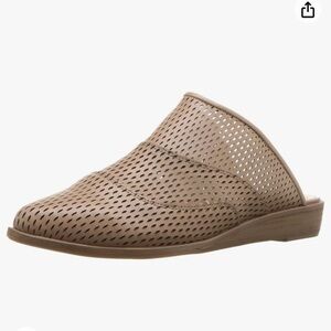 Kelsi Dagger Brooklyn Adelaide Tan Perforated Slip On Mule
